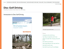Tablet Screenshot of discgolfdriving.com